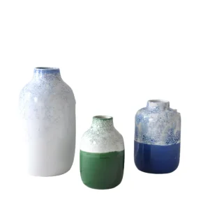 Custom Modern Art Inspired Splatter Spot Color Block Ceramic Vase Set Factory, Factories