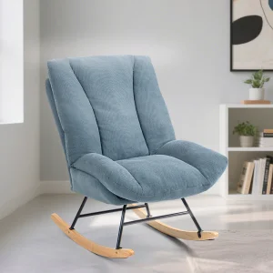 Light Blue Rocking Chair