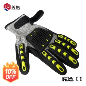 CE Certified New Discount Chinese Supplier of Safety Work Nitrile Latex Protective Industrial Anti Cut Working Gloves