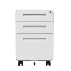 Office Steel Mobile Under Desk File Pedestal Filing Cabinet with Wheels 2 3 4 Drawer