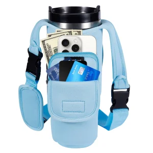 Magnetic gym bag and water bottle holder
