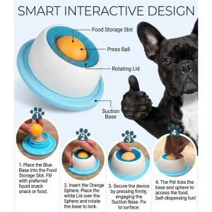 Elevated Plastic Pet Lick Toy