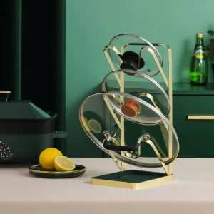 Pot Lid Holder Pan Lid Organizer Kitchen Organizer Stainless Steel Mi23505