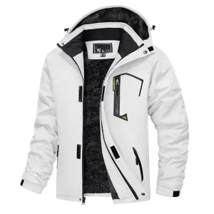 Wholesale Custom Men's Winter Coat Insulated Waterproof Snow Warm Fleece Parka Raincoats Ski Wear Jacket with Detachable Hood Adjustable Buckle