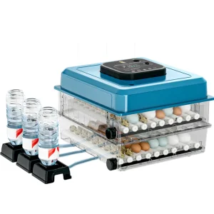 Large Capacity Clear Egg Incubator - Dual Power Fully Automatic Hatching Equipment for Reptiles, Poultry, Pigeon, Parrot and Small Pets