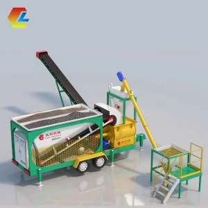 Mini Concrete Batch Plant Compact Concrete Batching Plant Trailer Ready Mix