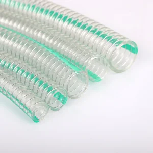 RoHS Certified PVC Reinforced Plastic Wire Spring Water Pump Suction Hose