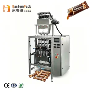 Máquina Pequena 6-Column para Embalagem de Sacos Longos, Máquina de Embalagem de Sachês de Café, Suporta OEM/ODM