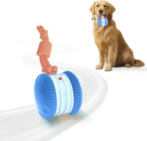 Premium Durable Modern Cat Interactive Ball ABS+TPR Motion-Activated 2-Speed Irregular Rolling Toy for Indoor Play