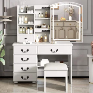 Luxury Wooden Vanity Set