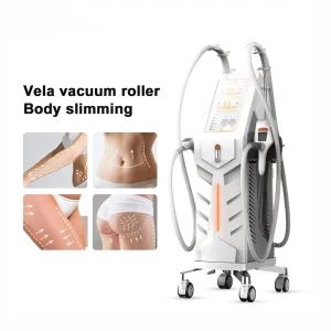 Multi-Functional Vela Ultrasonic Cavitation Device Combines Ultrasound Therapy RF Treatment Infrared Light and Rolling Massage Body Slimming Machine