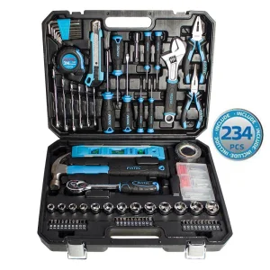 Conjunto de Chaves de Soquete Fixtec 234PCS Fabricantes Atacado Conjunto de Ferramentas de Reparação Mecânica Conjunto de Ferramentas Manuais