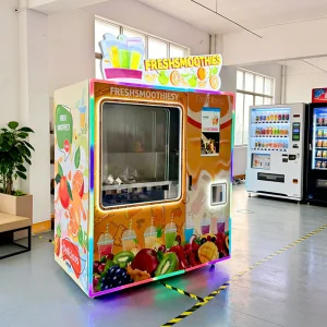 Compressor refrigeration 4G LTE network-connected coin-payment fully automatic smoothie self-service automatic vending machine