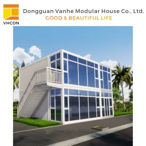 China Luxury Living Prefab Portable Caravan Wooden Mobile Module Camp Steel Flat Pack Building Modular Tiny Prefabricated Office Home Shipping Container House