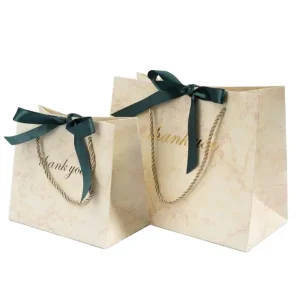 OEM Custom Printed White Paper Bags