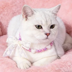 ODM Valentine's Day Beaded Pet Necklace