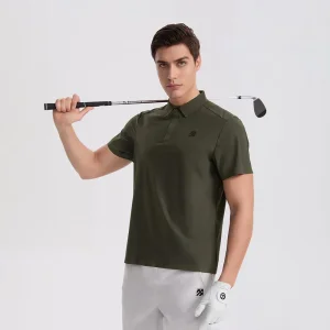 Casual and Versatile Man Quick Dry Short-Sleeve Polo Shirt for Exhibition Venues