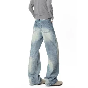 Men Honeycomb Weave Jeans Slim Fit