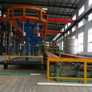 Fully Automatic Horizontal Production Line with Robotic Arms and Conveyor System for Manufacturing Industries