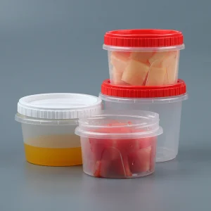 Color Leakproof and Airtight Stackable PP Plastic Food Storage Container with Screw Lid for Takeaway