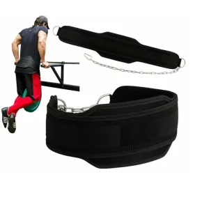 DIP Belt for Weightlifting Gym Lifting Belt for Powerlifting Workout Belt with Comfortable Neoprene Support