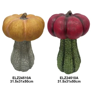 China Garden Halloween Decor Fiber Clay Pumpkin Collection Harvest Season Factories
