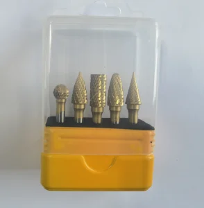 Carbide Burr Set with TIN and TIALN Coated PVD