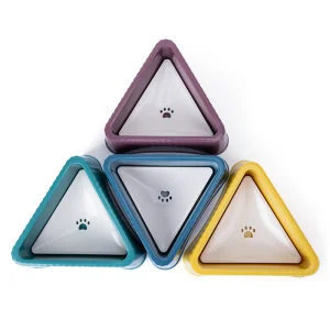 Stock Customize Pet Product Plastic PP Dog Cat Slow Feeding Bowl Slow Feeder