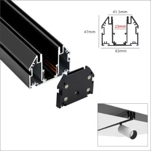 Adjustable 1/2/3m Magnetic LED Track Light - Aluminum Rail for Fabric Stretch Ceiling
