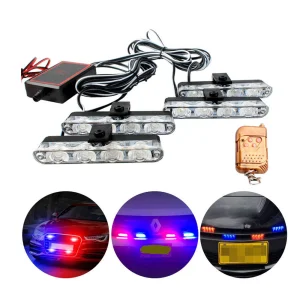 12V 4-in-1 Remote Control Warning Lights
