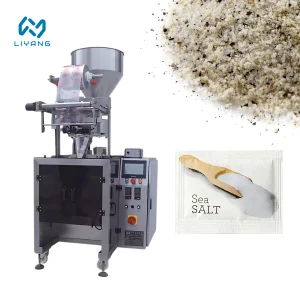 Small Business Automatic Vertical Form Fill Seal Granule Sachet Packaging Salt/Sugar Sachet Packing Machine