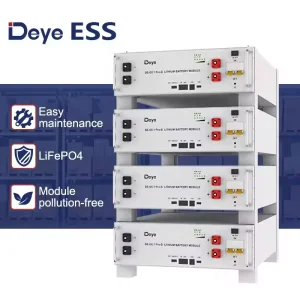 Deye Lifepo4 Battery 48v 51.2v 100ah 200ah Lithium 5.12kwh 10kwh Rack Lithium Ion Battery Deye SE-G5.1 Pro-B