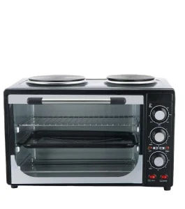 35L Commercial Home Countertop Built-in Pizza Microwave Baking Air Fryer Electric Oven Mechanical Control 3200W Stainless Steel