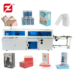 Heavy Duty Continuous Motion Side Sealer Auto Heat Shrink Packaging Machine Film Covering System Thermal Cutter Closure