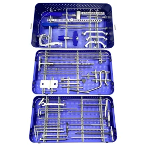 Stainless Steel Intramedullary Interlocking Nail Instrument Kit for Limb Surgery Orthopedic Tibial Nail Instrument Set