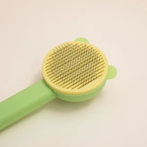 Pet Comb Massage Dehairing Comb Cat Self-Cleaning Needle Comb Dog Grooming De-Fluffing Comb Cleaning Supplies