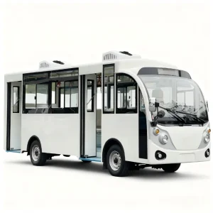 Close 23 Seater Passenger City Vehicle Tourist Shuttle Electric Mini Sightseeing Bus Cart with Air Conditioner for Sale