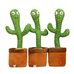 New Style Plush Talking Cactus Toy Dancing Swinging Singing Cactus Toy Electronic Movement Toy Gift