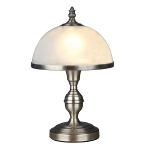 Indoor Iron Arc Lighting with Clear Glass Shade Home Decorative Metal LED Design Hotel Luxury Modern Bedroom Table Lamp
