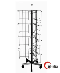 Rotating Metal Greeting Card Display Rack for Retail