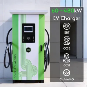 Manufacturer Customizable 100kw/120kw/160kw/180kw Public DC EV Charging Station with RFID, 4G and Ethernet