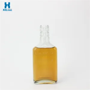 2023 New Design 500ml 700ml Alcohol Clear Bottles Reusable Glass Liquor Bottle