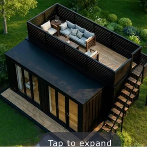China Factory Price 20ft Prefabricated Expandable Container House Foldable Prefab Tiny Home 1 Bedroom Modern Design Shop Mall