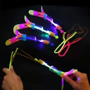 Slingshot Flying Toys with Led Light for Kids, Summer Outdoor Game