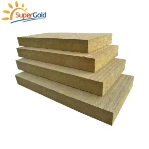 SuperGold Rock Wool Fireproof Soundproof Insulation Board Thermal Conductivity 0.036-0.044 W/mK 5+ Year Warranty for Sandwich