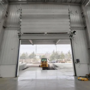 Heavy-Duty Industrial Vertical-Lift Insulated Sectional Garage Door for Logistics Buildings