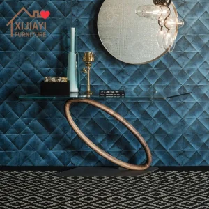 Customized Iron Glass Console Table