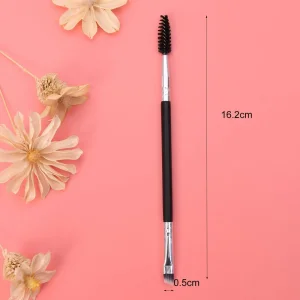 Two Sides Dual Use Premium Angled Eyebrow Mascara Makeup Brush