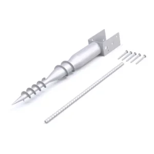 Hot Dipped Galvanized Penetration U Shape Fence Holder Screw Ground Spike Anchor Pole Post Support