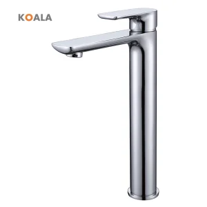 Elegant Matte Black Bathroom Faucet for Vessel Sinks